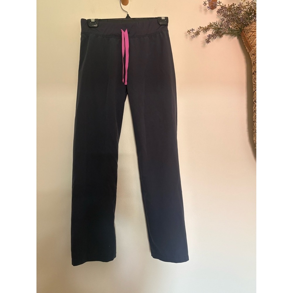 FIGS Technical Collection XS/P Blue Gray Straight Leg Scrub Pants Petite